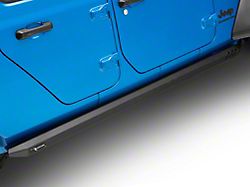 Rock Rail Nerf Bars; Black (20-25 Jeep Gladiator JT)