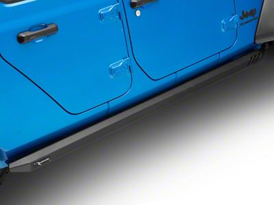 Rock Rail Nerf Bars; Black (20-25 Jeep Gladiator JT)