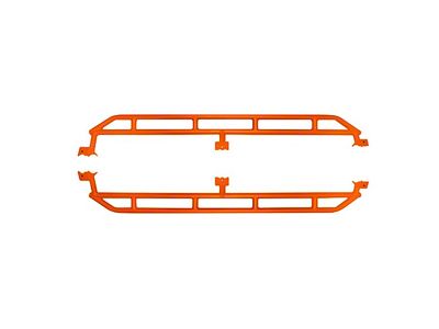 Rock Sliders; Fluorescent Orange (20-25 Jeep Gladiator JT)