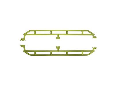 Rock Sliders; Gecko Green (20-25 Jeep Gladiator JT)