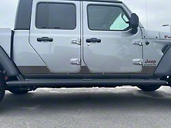 Rocker Panel Overlays; Domed Carbon Fiber (20-25 Jeep Gladiator JT)