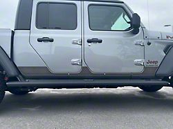 Rocker Panel Overlays; Raw Carbon Fiber (20-25 Jeep Gladiator JT)