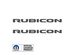 RUBICON Hood Graphic; Dark Gray (20-26 Jeep Gladiator JT)