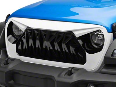 American Modified Shark Grille; Black and White (20-25 Jeep Gladiator JT)