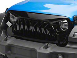 American Modified Shark Grille; Glossy Black (20-25 Jeep Gladiator JT)