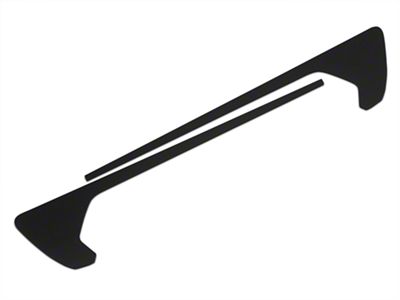 SEC10 Side Accent Decals; Matte Black (20-25 Jeep Gladiator JT)