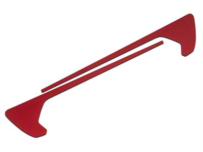 SEC10 Side Accent Decals; Red (20-25 Jeep Gladiator JT)
