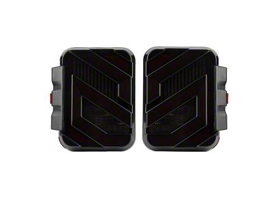 Skyline Elite Tail Lights; Black Housing; Smoked Lens (20-25 Jeep Gladiator JT w/ Factory Halogen Tail Lights)