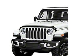 Stainless Steel Billet Grille Insert; Black (20-25 Jeep Gladiator JT)