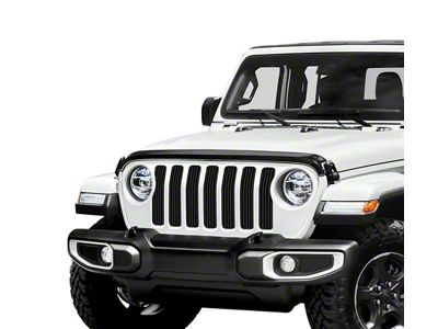 Stainless Steel Billet Grille Insert; Black (20-25 Jeep Gladiator JT)