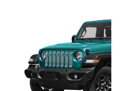 Stainless Steel Billet Grille Insert; Polished (20-25 Jeep Gladiator JT)