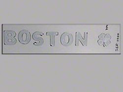 Stainless Steel Emblem Set; Boston and Clover (Universal; Some Adaptation May Be Required)