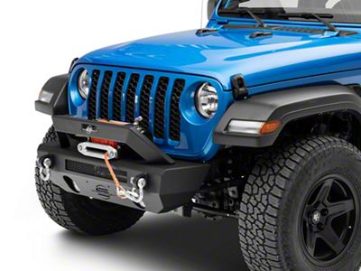 Stubby Front Bumper; Textured Black (20-25 Jeep Gladiator JT)