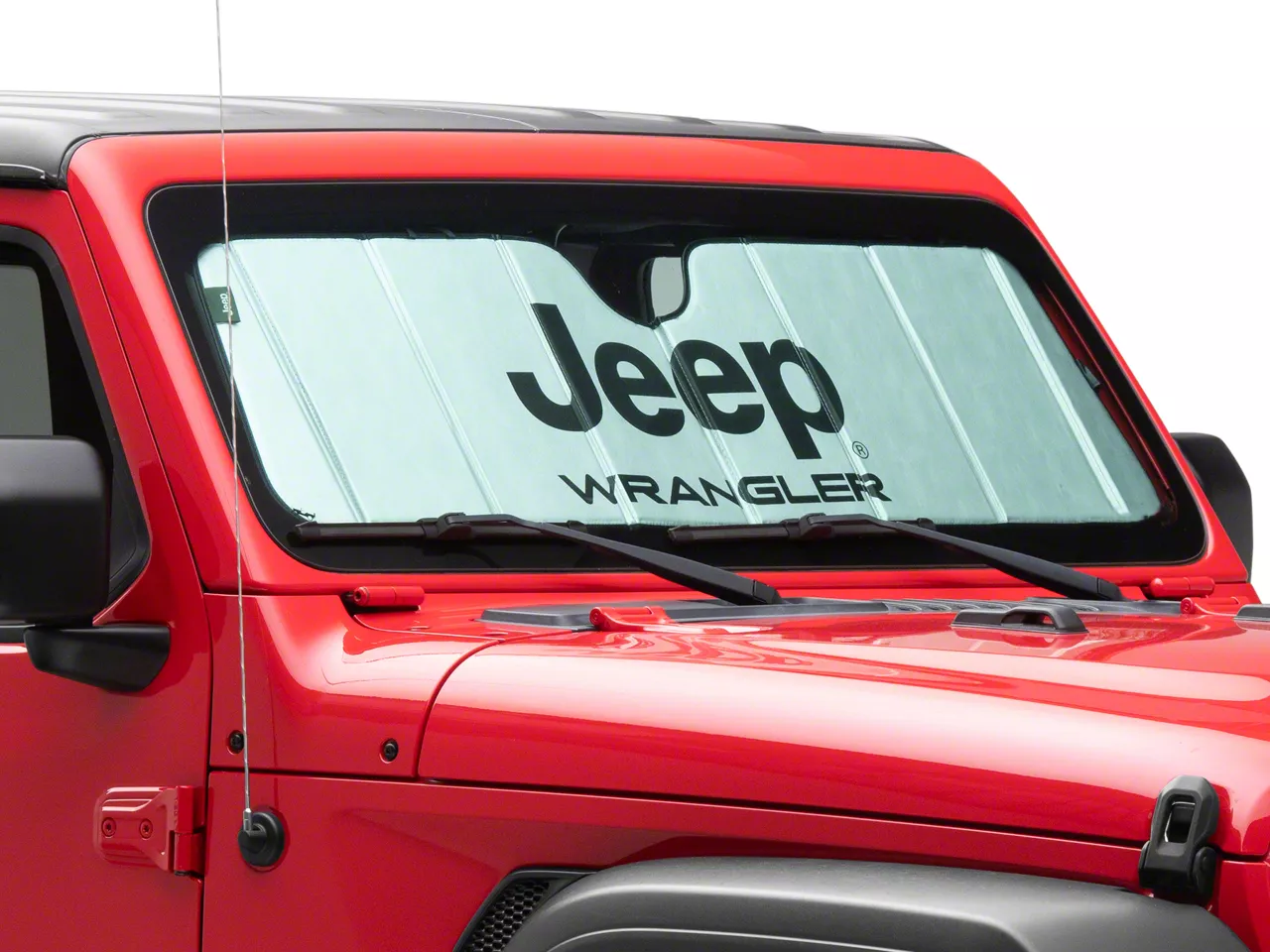 Jeep Gladiator Sun Shade with Wrangler Logo (Universal; Some Adaptation