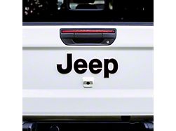 Tailgate Emblem Overlay Decal Set; Matte Black (20-26 Jeep Gladiator JT)