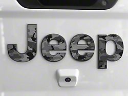 Tailgate Letter Overlays; Camouflage (20-24 Jeep Gladiator JT)