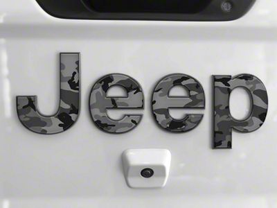 Tailgate Letter Overlays; Camouflage (20-25 Jeep Gladiator JT)