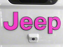 Tailgate Letter Overlays; Hot Pink (20-25 Jeep Gladiator JT)