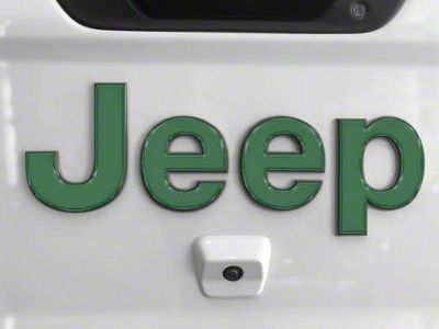 Tailgate Letter Overlays; Hunter Green (20-25 Jeep Gladiator JT)