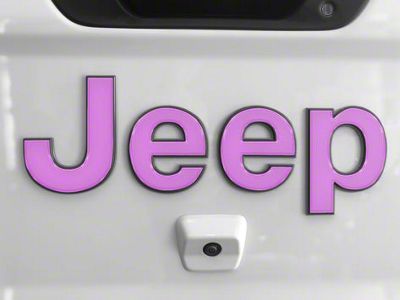 Tailgate Letter Overlays; Lavender Purple (20-25 Jeep Gladiator JT)
