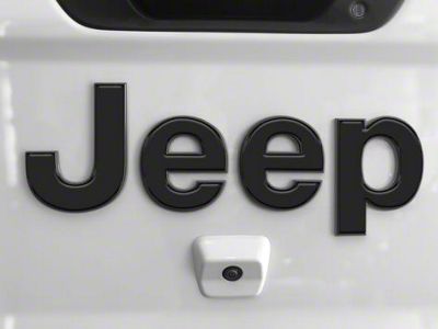 Tailgate Letter Overlays; Matte Black (20-25 Jeep Gladiator JT)