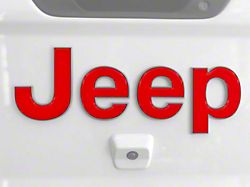 Tailgate Letter Overlays; Red (20-25 Jeep Gladiator JT)