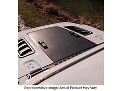 Topographic Map Hood Graphic; Black with Red Outline (20-24 Jeep Gladiator JT Rubicon)