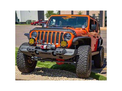 TrailChaser Aluminum Full Width Front Bumper; Textured Black (20-25 Jeep Gladiator JT)