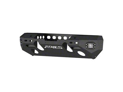 TrailChaser Aluminum Mid-Width Front Bumper with LED Lights; Textured Black (20-25 Jeep Gladiator JT)
