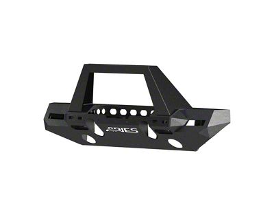 TrailChaser Steel Full Width Front Bumper with Angular Brush Guard; Textured Black (20-25 Jeep Gladiator JT)