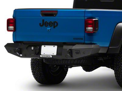 Go Rhino Trailline Full Width Rear Bumper; Textured Black (20-25 Jeep Gladiator JT)