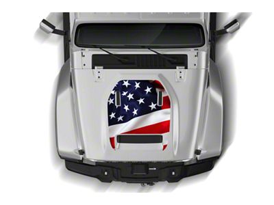 US Flag Hood Graphic (20-25 Jeep Gladiator JT, Excluding Mojave)
