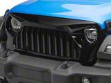 American Modified Vader Grille with Mesh; Glossy Black (20-25 Jeep Gladiator JT)