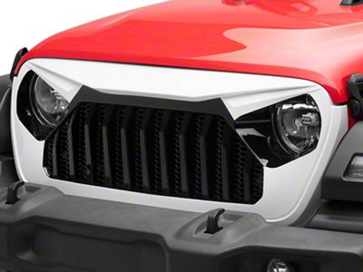 American Modified Vader Grille with Mesh; White and Black (20-25 Jeep Gladiator JT)