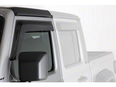 Ventguard Window Deflectors; Front; Smoked (20-25 Jeep Gladiator JT)