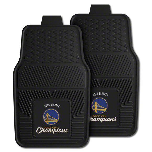 Jeep Gladiator Vinyl Front Floor Mats with Golden State Warriors 2022