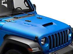 VIP Style Ram Air Hood; Unpainted (20-25 Jeep Gladiator JT)
