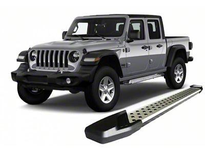 Vortex Running Boards; Aluminum (20-25 Jeep Gladiator JT)
