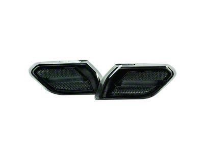 White LED Front Fender Side Marker Lights; Smoked (20-25 Jeep Gladiator JT)