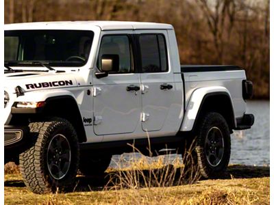 Window Connection Graphic; Gloss Black (20-25 Jeep Gladiator JT)