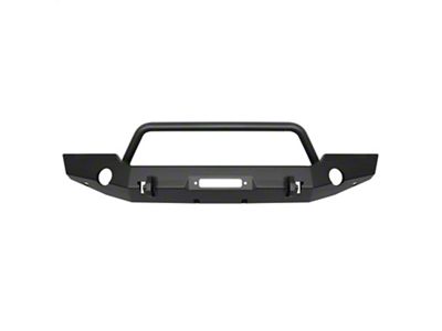 WJ2 Full Width Front Bumper with Bull Bar; Textured Black (20-25 Jeep Gladiator JT)