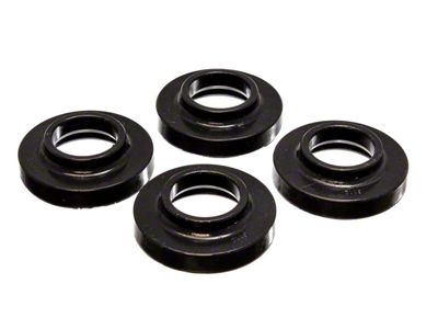 0.75-Inch Front or Rear Coil Spring Lift Isolators; Black (93-98 Jeep Grand Cherokee ZJ)