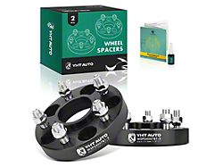 1-Inch 5-Lug Wheel Spacers; Black; Set of Two (93-98 Jeep Grand Cherokee ZJ)