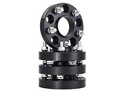 1-Inch Hubcentric Wheel Spacers; Black; Set of Four (11-26 Jeep Grand Cherokee WK2 & WL)