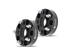 1.50-Inch 5-Lug Wheel Spacers; Black; Set of Two (99-10 Jeep Grand Cherokee WJ & WK)