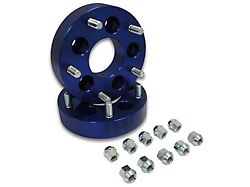 1.50-Inch Wheel Adapters; 5x4.5 to 5x5; Blue (93-98 Jeep Grand Cherokee ZJ)