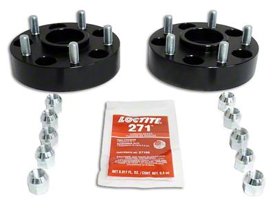 1.50-Inch Wheel Spacers; Black (99-10 Jeep Grand Cherokee WJ & WK)