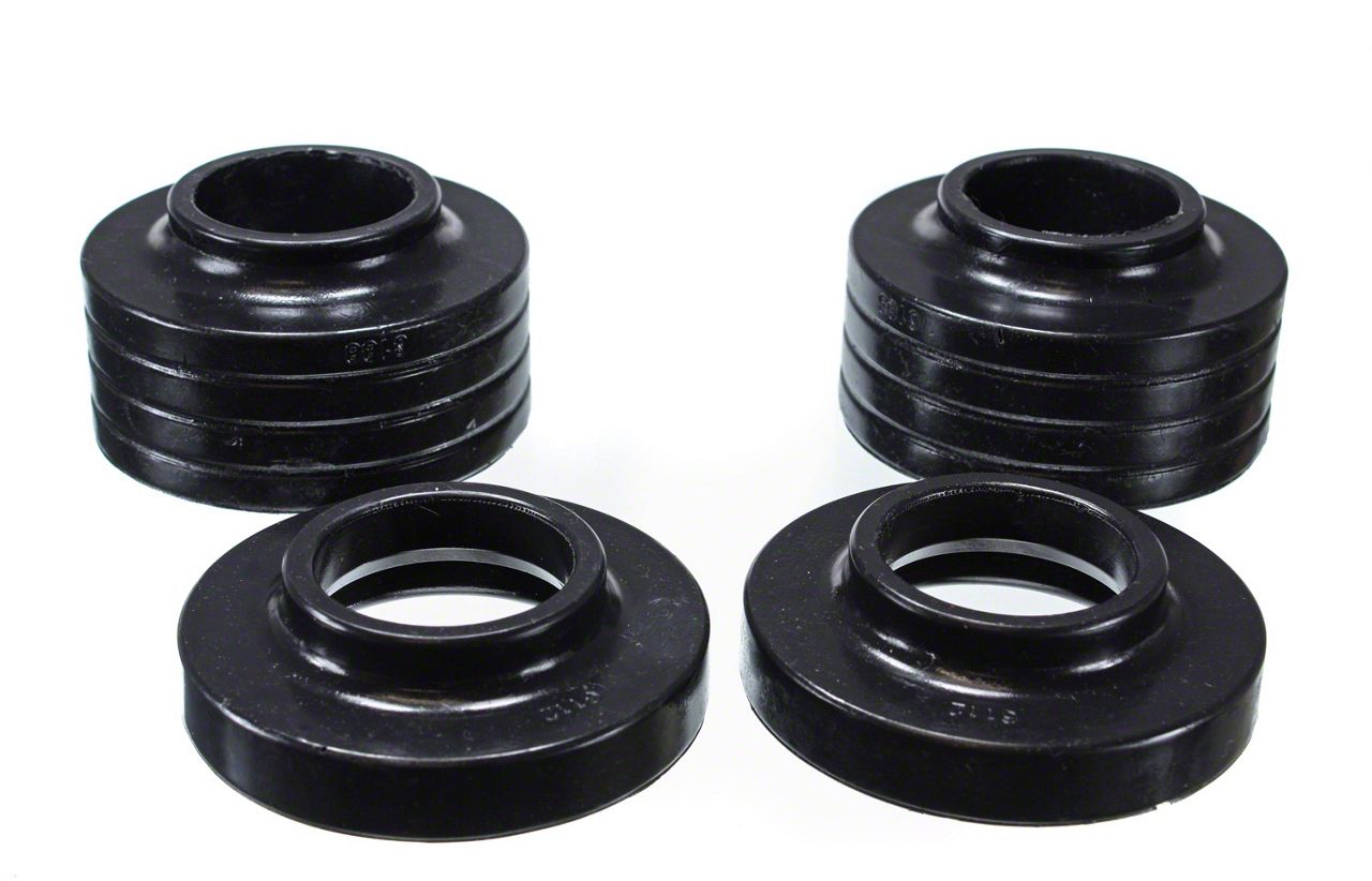 Jeep Grand Cherokee 1.75Inch Front or Rear Coil Spring Lift Isolators; Black (9398 Jeep Grand