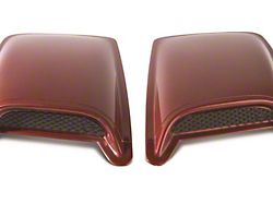 2-Piece Eclipse Hood Scoops; Smooth Black; Medium (05-10 Jeep Grand Cherokee WK)