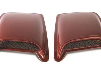 2-Piece Eclipse Hood Scoops; Smooth Black; Medium (05-10 Jeep Grand Cherokee WK)